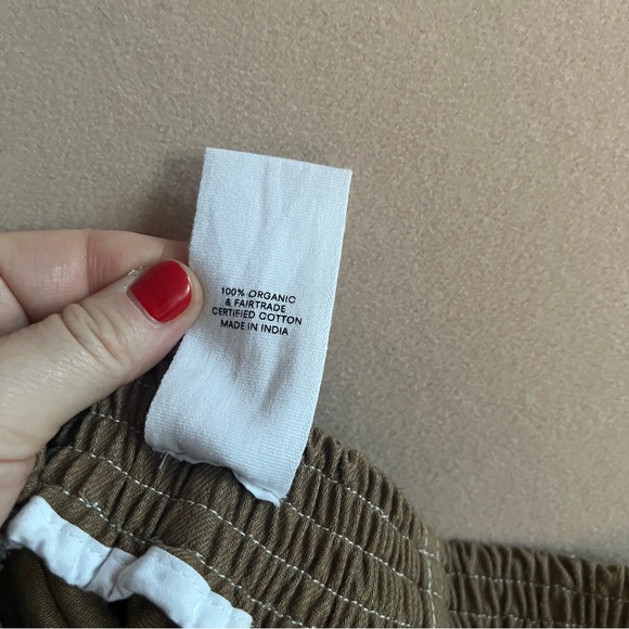 Kowtow Triangle Skirt Organic Cotton Earth Denim Camel Size XL - Picture 11 of 14